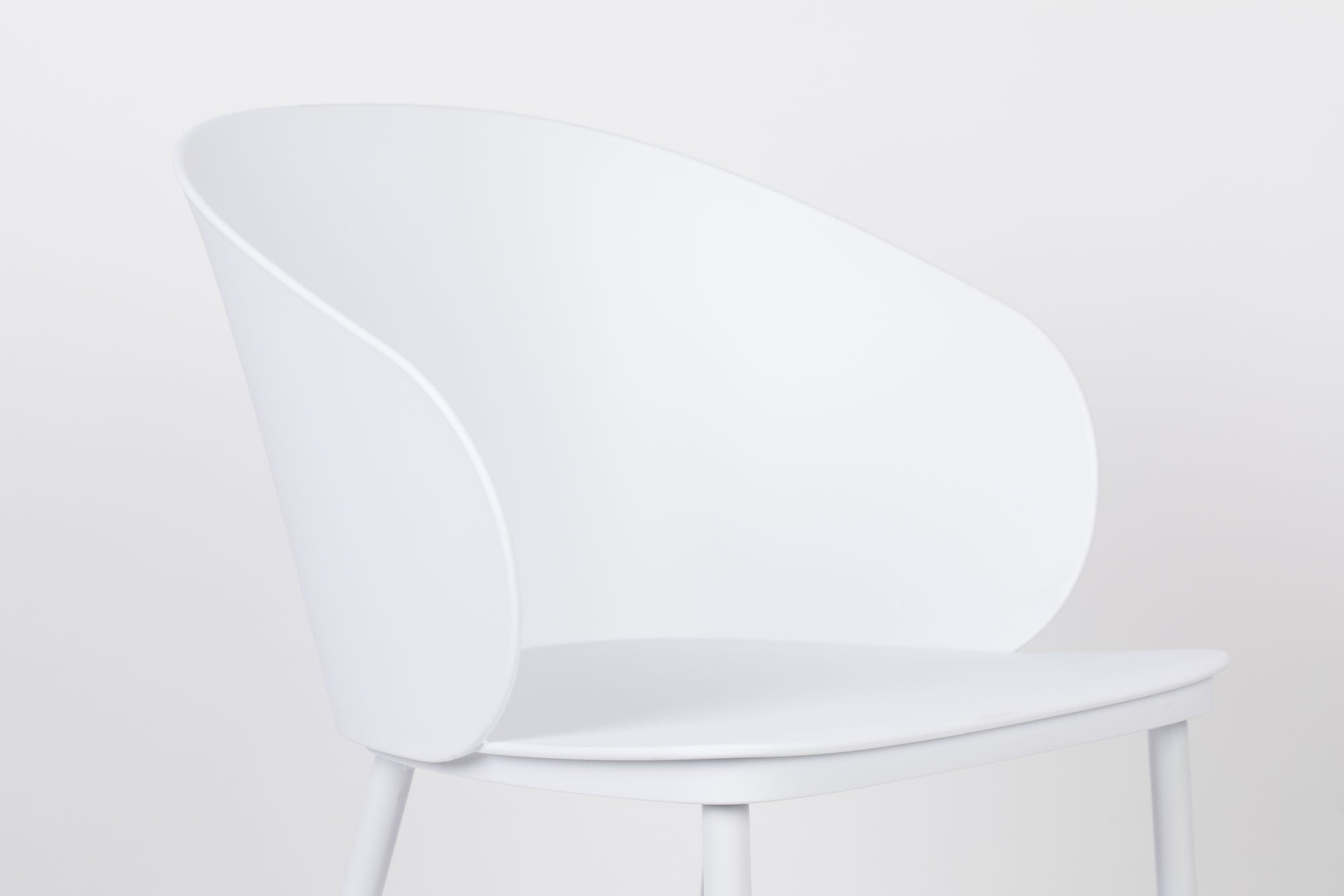 Set of 2 Gigi All White Dining Chair